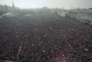 Митинг 10 марта 1991 года в Москве. Самый большой за всю историю СССР